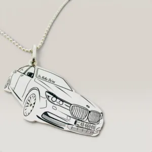 Personalized Luxury Car Pendant Necklace in 925 Sterling Silver