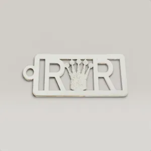 Personalized Initials Necklace with Crown Detail in 925 Sterling Silver