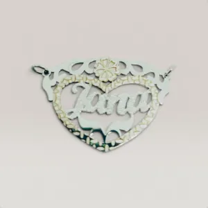 Personalized Arabic Name Necklace in 925 Sterling Silver Handmade
