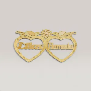 Elegant Personalized Name Necklace in 925 Sterling Silver Gold Plated