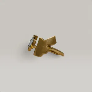 Open Star Accent Ring in 925 Sterling Silver Handmade