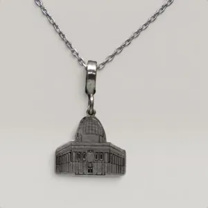 Dome of the Rock Pendant Necklace in 925 Sterling Silver