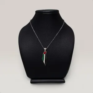 Classic Palestine Pendant Necklace in 925 Sterling Silver Handmade