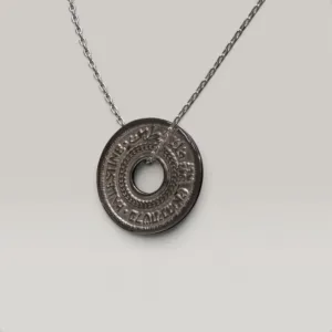 Palestine Coin Necklace in 925 Sterling Silver Heritage Design