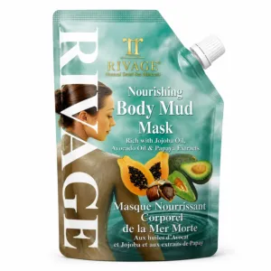 Dead Sea Nourishing Body Mud Mask with Avocado, Papaya & Jojoba – 500 ml