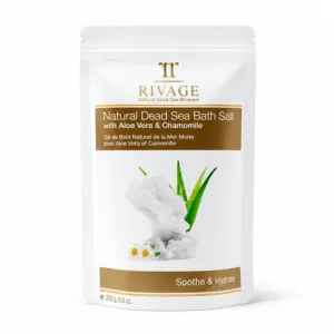 Rivage Dead Sea Bath Salts with Aloe Vera & Chamomile – 250g – All skin Types