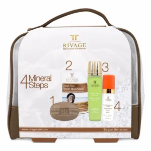 Rivage 4-Step Dead Sea Skincare Set - Combination Skin - 20x16x7 cm