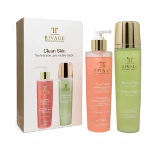 Rivage Rivage Clean Skin Facial Wash & Mineral Toner Set – All Skin Types