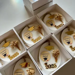 Graduation Soap Favors - Graduation Cap Box Gift Design - 8x8x3 cm