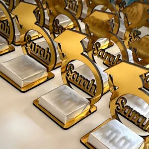 Gourmet Graduation Chocolate Favors with Colors, Shapes - 8x8x2 cm