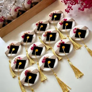 Graduation Soap Favors - Cap & Golden Tassel - 8x8x3 cm