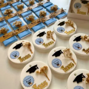 Handmade Graduation Soap Favors with Custom Colors