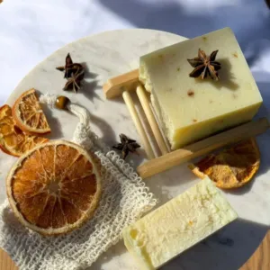 Orange Handmade Soap Bar for citrus handmade cleansing