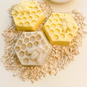 Honey And Oat Handmade Soap Bar for soothing handmade cleansing