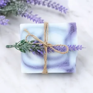 Purple Lavender Handmade Soap Bar for calming handmade cleansing