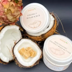 Coconut Whipped Sugar Scrub 180G for exfoliating body care