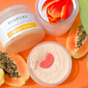 Mango Papaya Body Butter 250G for rich fruity moisture