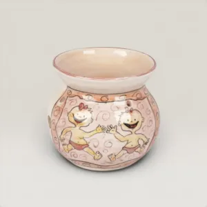 Handmade Ceramic Oil Burner for Home Decor with Custom Finish