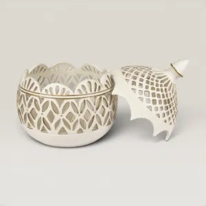 Handmade Ceramic Candle Holder (Lantern) with Custom Size Options