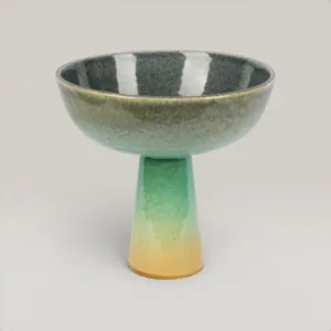 Handmade Ceramic Long Neck Bowl for Home Decor - Custom Size Options