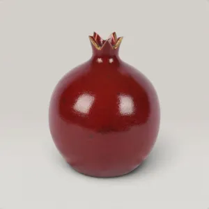 Handmade Ceramic Pomegranate Vase for Table and Home Decor