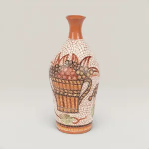 Handmade Ceramic Vase with Custom Size Options for Home Decor