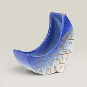 Handmade Ceramic Crescent Stand with Custom Size Options