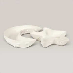 Handmade Ceramic Crescent & Star Plate with Custom Finish