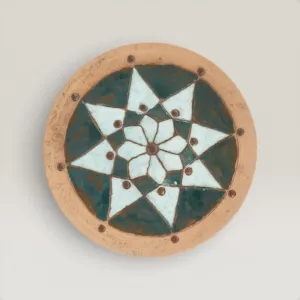 Handmade Ceramic Hanging Plate for Table and Home Decor