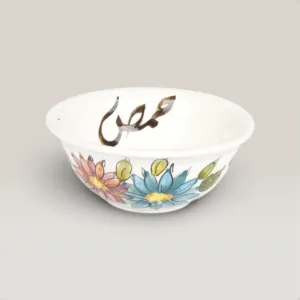 Handmade Ceramic Custom Writing Bowl for Table and Home Decor