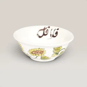Handmade Ceramic Custom Writing Bowl for Table and Home Decor