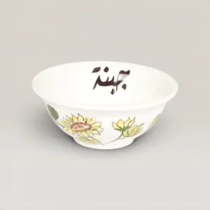 Handmade Ceramic Custom Writing Bowl for Table and Home Decor