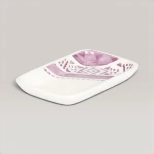 Handmade Ceramic Rectangular Plate for Table and Home Decor
