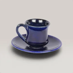 Handmade Ceramic Turkish Coffee Cup for Table and Home Decor