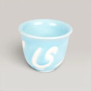 Handmade Ceramic Arabic Coffee Cup with Custom Size Options
