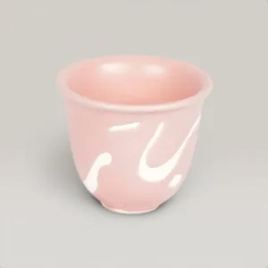 Handmade Ceramic Arabic Coffee Cup with Custom Size Options