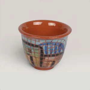 Handmade Ceramic Arabic Coffee Cup with Custom Size Options