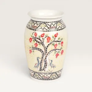 Handmade Ceramic Vase with Custom Size Options for Home Decor