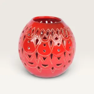 Handmade Ceramic Candle Holder with Custom Size Options