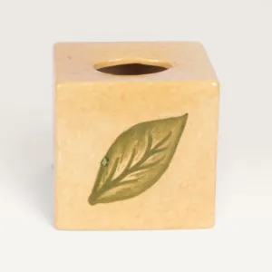 Handmade Ceramic Tissue Box for Table and Home Decor - 13x13x13cm