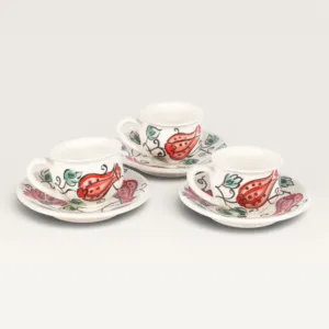 Handmade Ceramic Turkish Coffee or Tea Cup with Custom Size Options
