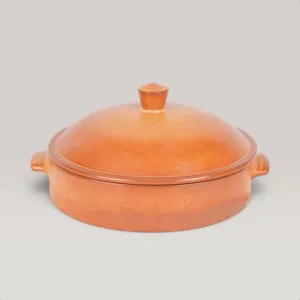 Handmade Ceramic Cooking Tray with Lid and Custom Size Options