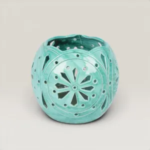 Handmade Ceramic Candle Holder with Custom Size Options