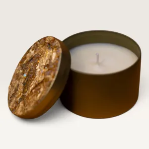 Handmade Shea and Cocoa Massage Candle in Brown – 150 g