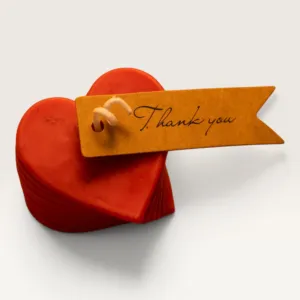 Handmade Layered Heart Candle in Red – 70 g for Home Décor and Gifting