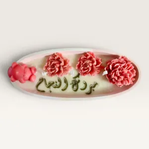 Personalized Occasion Candle on Concrete Plate – 170 g