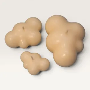 Handmade Cloud Shaped Scented Candle in Ivory – 145 g