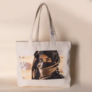 Bedouin Woman Portrait Canvas Tote Bag – 42 x 36 cm