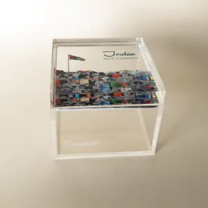 Amman Cityscape Clear Acrylic Keepsake Box – 10 x 10 x 8 cm