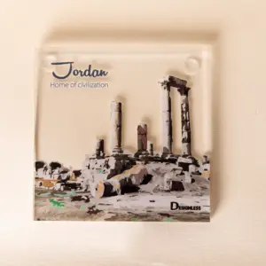 Amman Citadel Acrylic Coaster – 9 x 9 cm